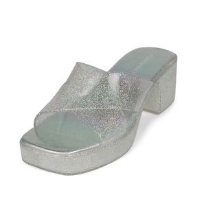 Jeffery Campbell Bubblegum Glitter Jellie Platforms